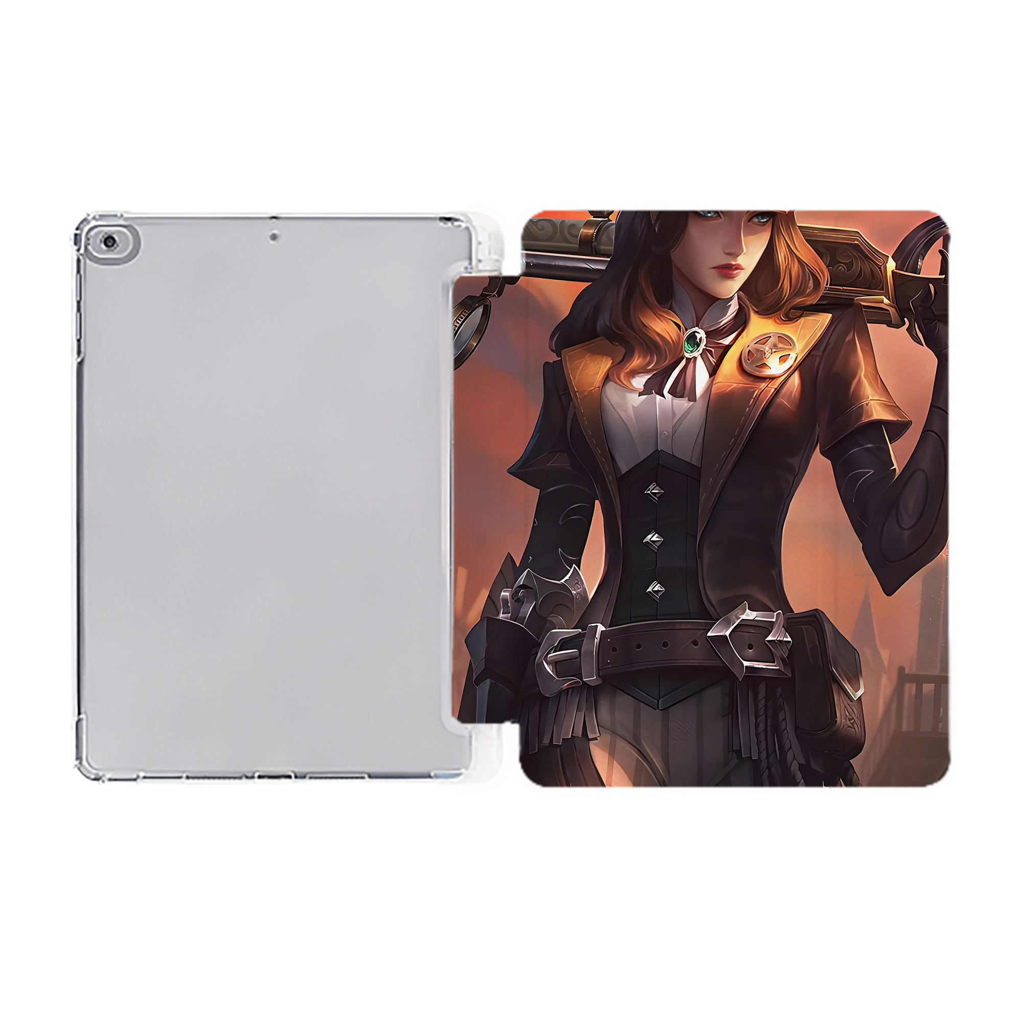 （画像用） リーグ・オブ・レジェンド League of Legends LOL IPad ケース ペン収納付き 三つ折りスタンド PUレザー×シリコン 対応機種9.5/10.5/10.9インチ